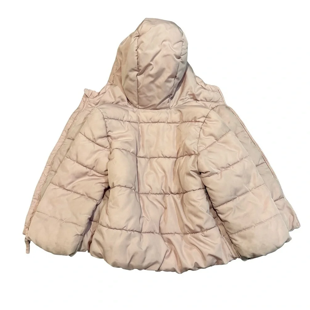 The Childrens Place Light Pink Puffer Jacket Snowboarding Size 3T